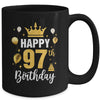 Happy 97th Birthday Idea For 97 Years Old Man And Woman Mug | teecentury