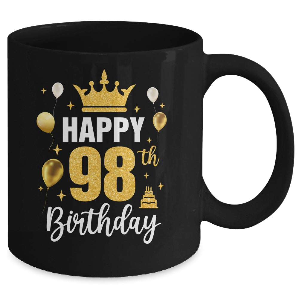 Happy 98th Birthday Idea For 98 Years Old Man And Woman Mug | teecentury