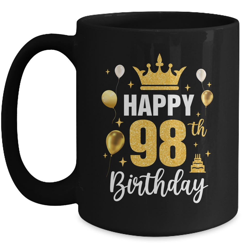 Happy 98th Birthday Idea For 98 Years Old Man And Woman Mug | teecentury