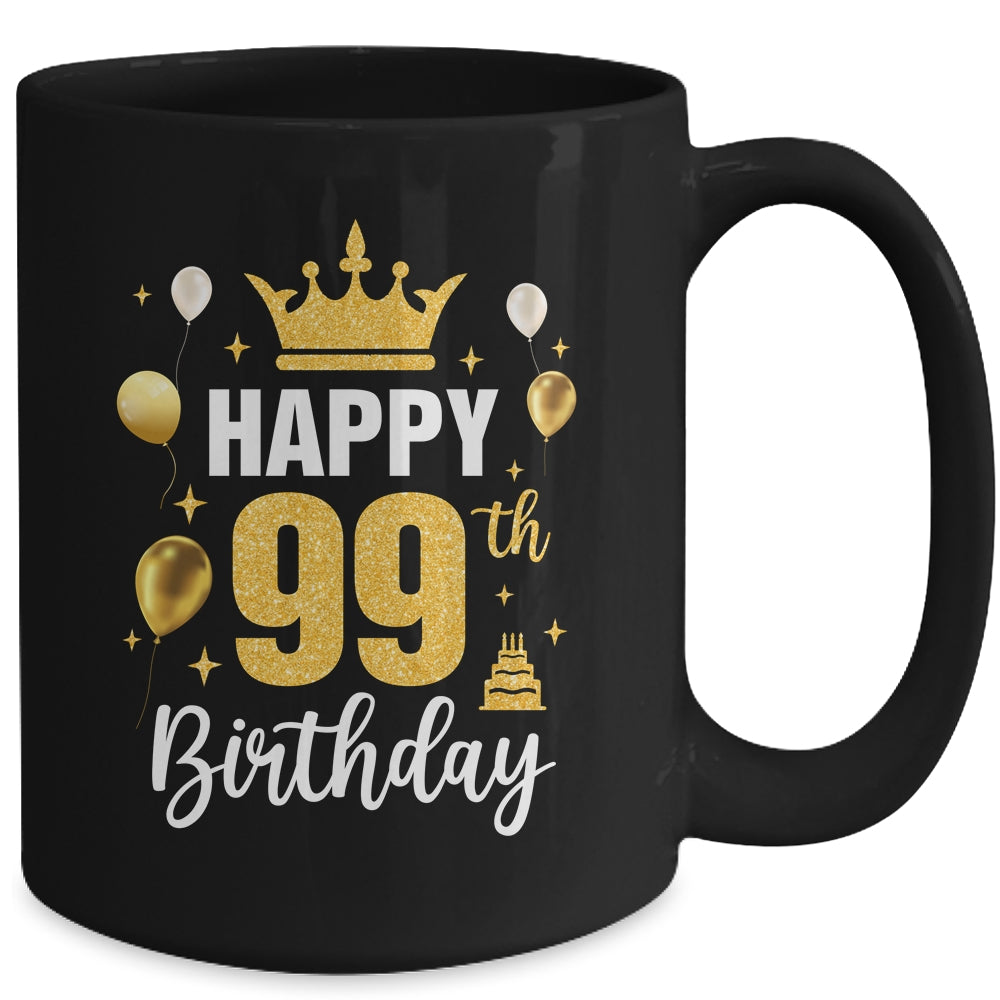 Happy 99th Birthday Idea For 99 Years Old Man And Woman Mug | teecentury