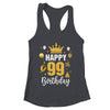 Happy 99th Birthday Idea For 99 Years Old Man And Woman Shirt & Tank Top | teecentury