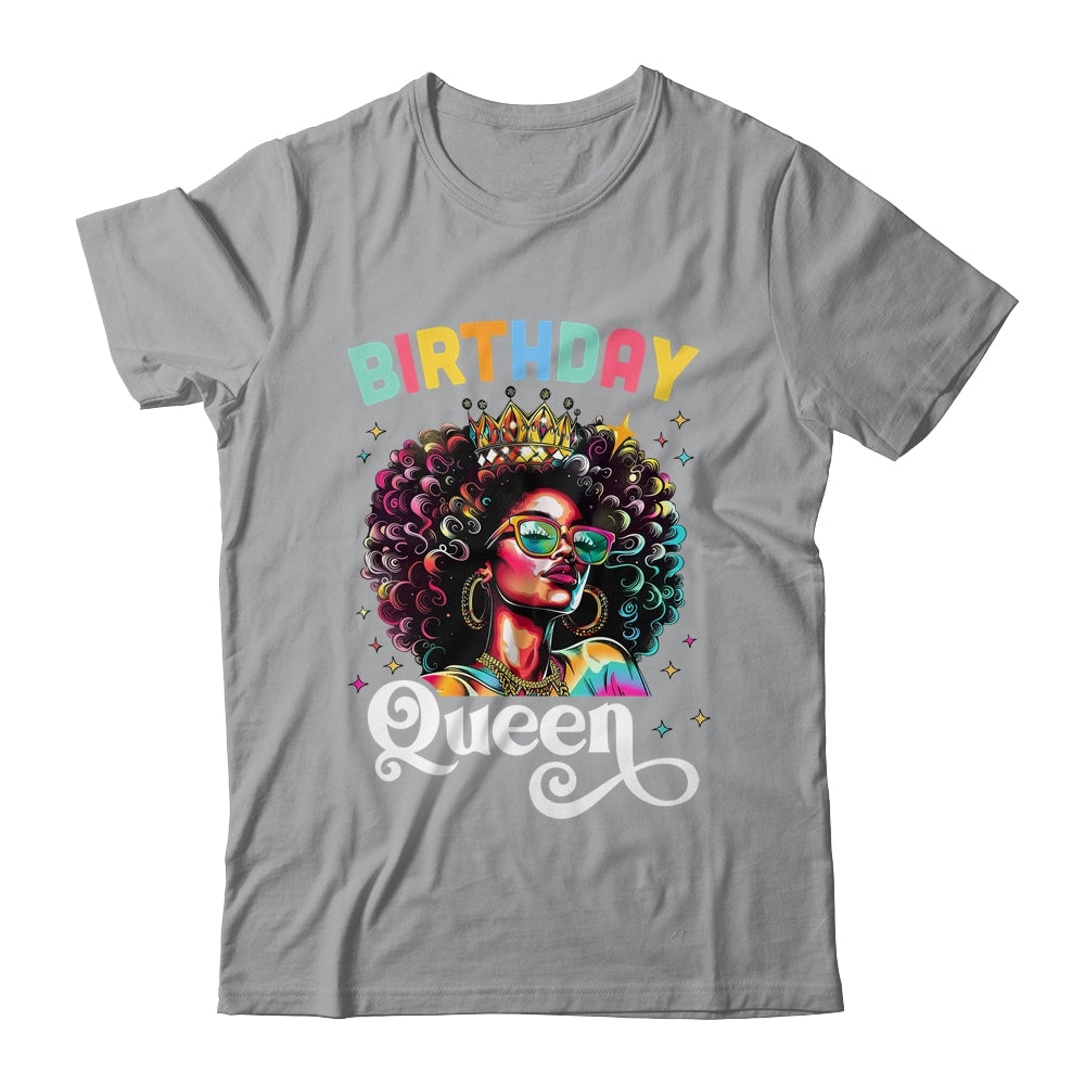 Happy Birthday African American Melanin Queen Birthday Queen Shirt & Tank Top | teecentury