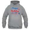 Happy Birthday America Firework USA Flag 4th Of July Freedom Shirt & Tank Top | teecentury
