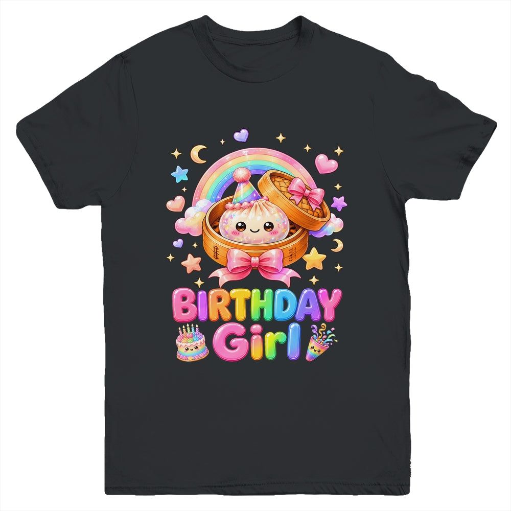 Happy Birthday Girl Kids Kawaii Dumpling Squishy Cute Family Youth Shirt | teecentury