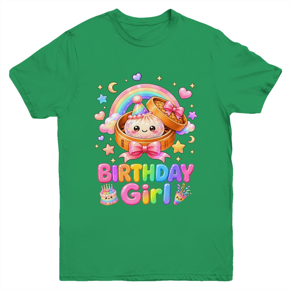 Happy Birthday Girl Kids Kawaii Dumpling Squishy Cute Family Youth Shirt | teecentury