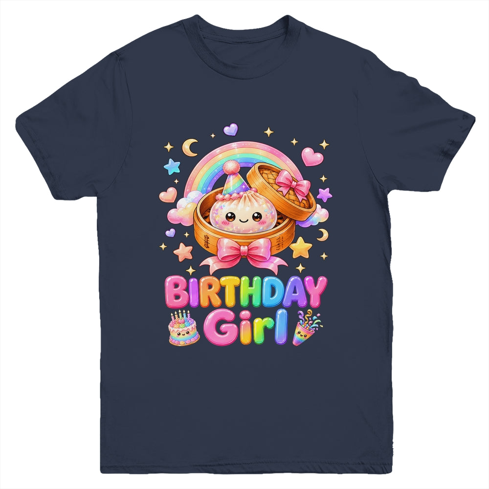 Happy Birthday Girl Kids Kawaii Dumpling Squishy Cute Family Youth Shirt | teecentury