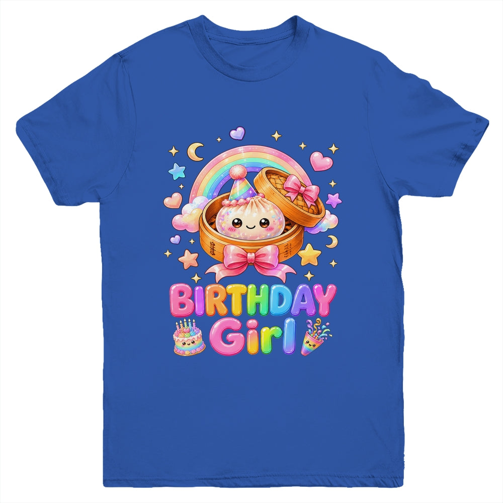Happy Birthday Girl Kids Kawaii Dumpling Squishy Cute Family Youth Shirt | teecentury