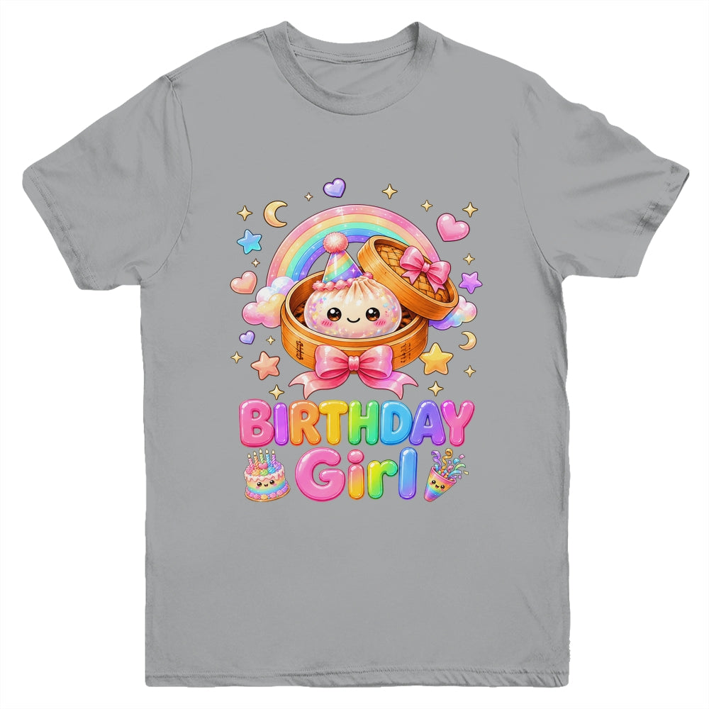 Happy Birthday Girl Kids Kawaii Dumpling Squishy Cute Family Youth Shirt | teecentury