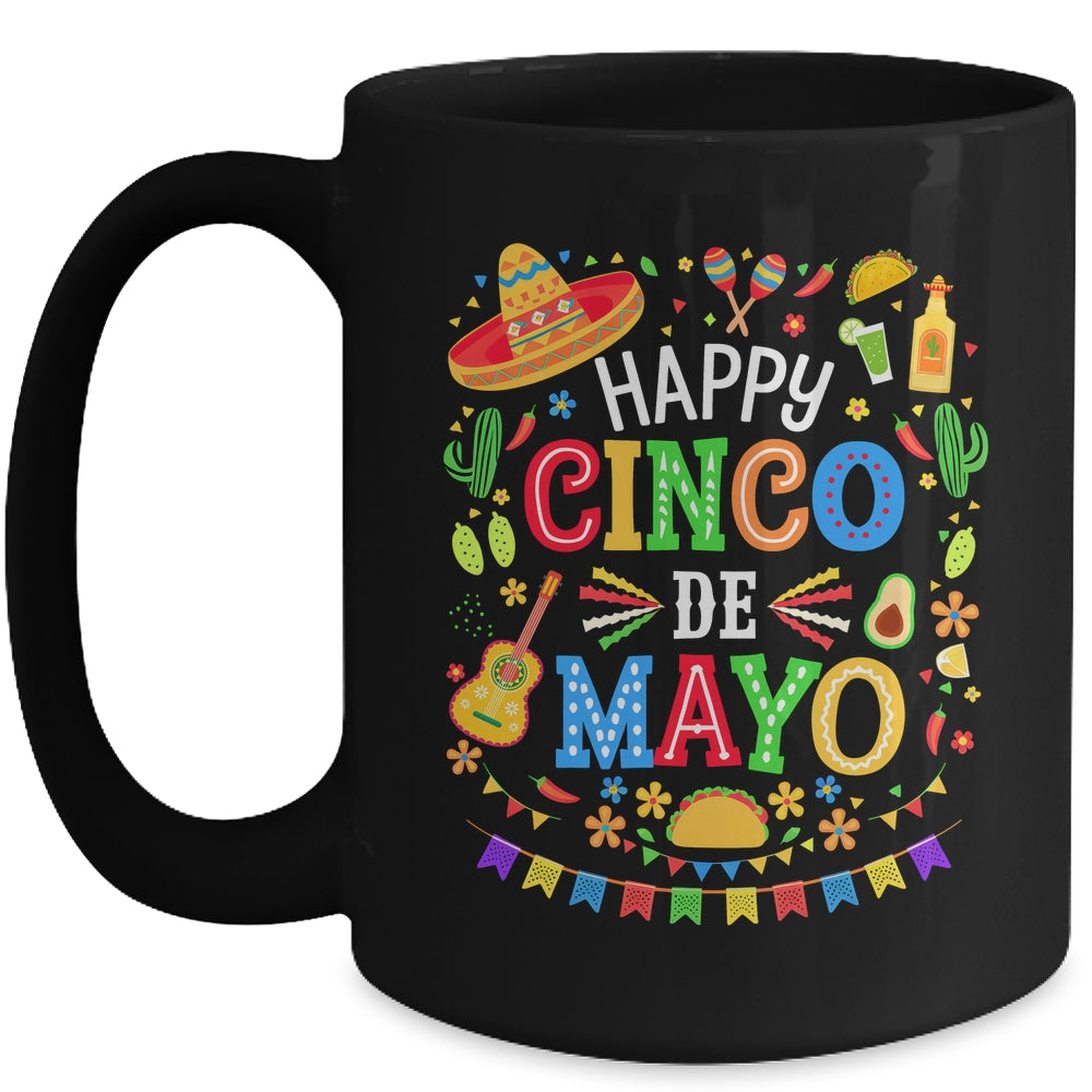 Happy Cinco De Mayo Fiesta Mexican Party 5 De Mayo Men Women Mug | teecentury