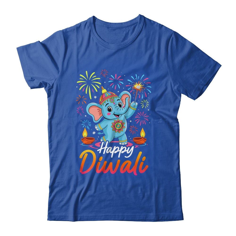 Happy Diwali Cute Elephant Festival Lights Celebration Shirt & Hoodie | teecentury