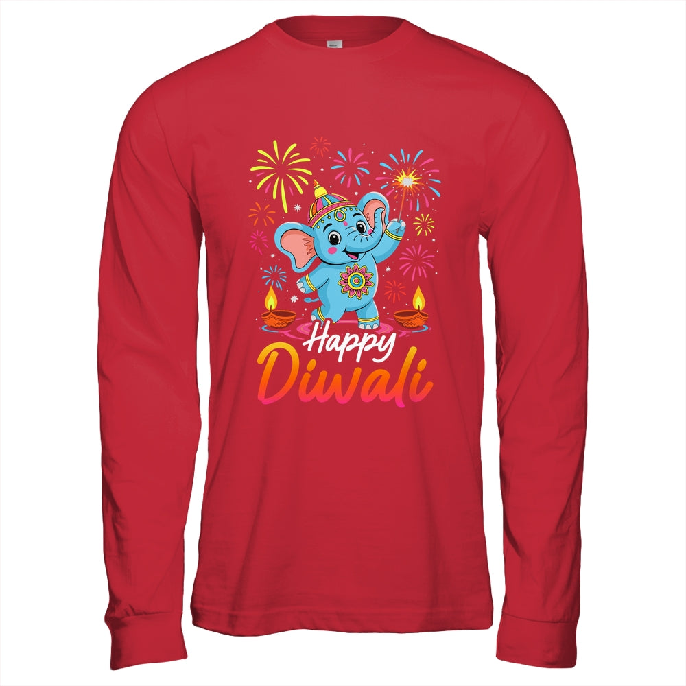 Happy Diwali Cute Elephant Festival Lights Celebration Shirt & Hoodie | teecentury