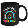 Happy Dot Day Rainbow Flowers Groovy Teacher Kids Mug | teecentury