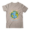 Happy Earth Day Cute Earth With Floral Earth Day 2024 Shirt & Tank Top | teecentury