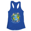 Happy Earth Day Cute Earth With Floral Earth Day 2024 Shirt & Tank Top | teecentury