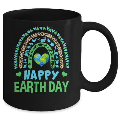 Happy Earth Day Cute Rainbow Earth Lover Teachers Kids Mug | teecentury