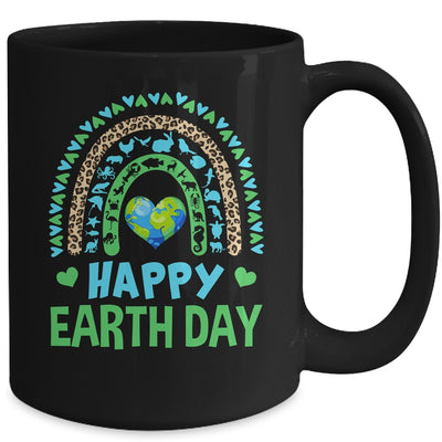 Happy Earth Day Cute Rainbow Earth Lover Teachers Kids Mug | teecentury