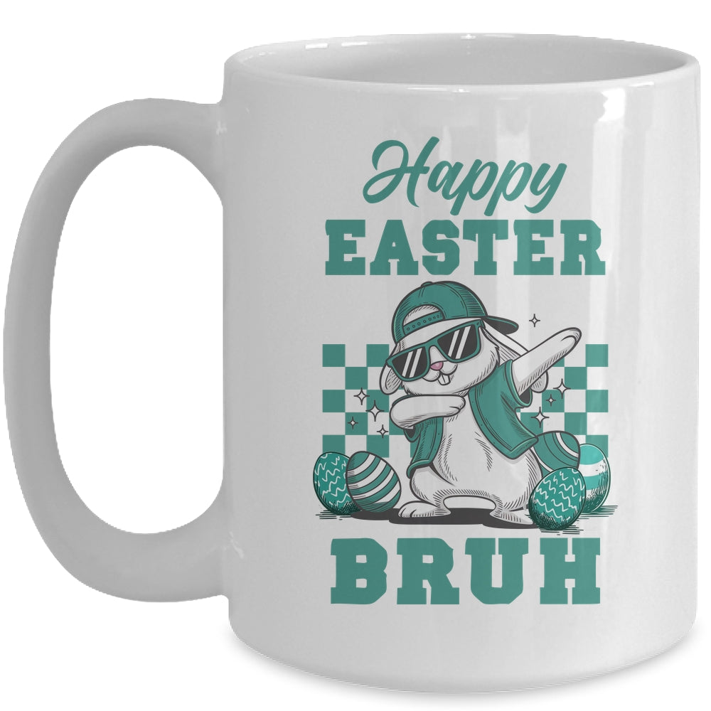 Happy Easter Bruh Bunny Dabbing Easter Kids Boys Girls Mug | teecentury
