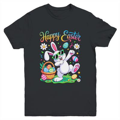 Happy Easter Day For Boys Girls Kids Dabbing Bunny Youth Shirt | teecentury