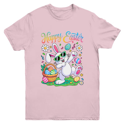 Happy Easter Day For Boys Girls Kids Dabbing Bunny Youth Shirt | teecentury