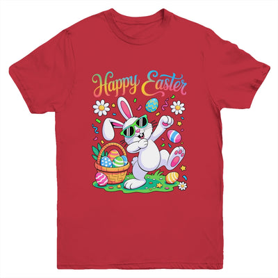 Happy Easter Day For Boys Girls Kids Dabbing Bunny Youth Shirt | teecentury