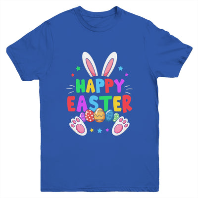 Happy Easter Day Girls Boys Easter Cute Bunny Eggs Youth Shirt | teecentury