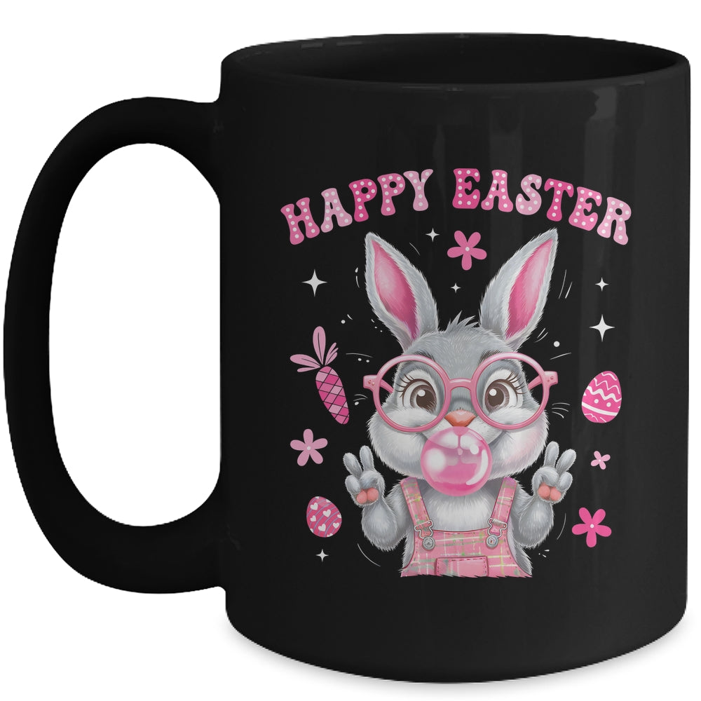 Happy Easter Rabbit Face Bunny Funny Easter Day Women Girls Mug | teecentury