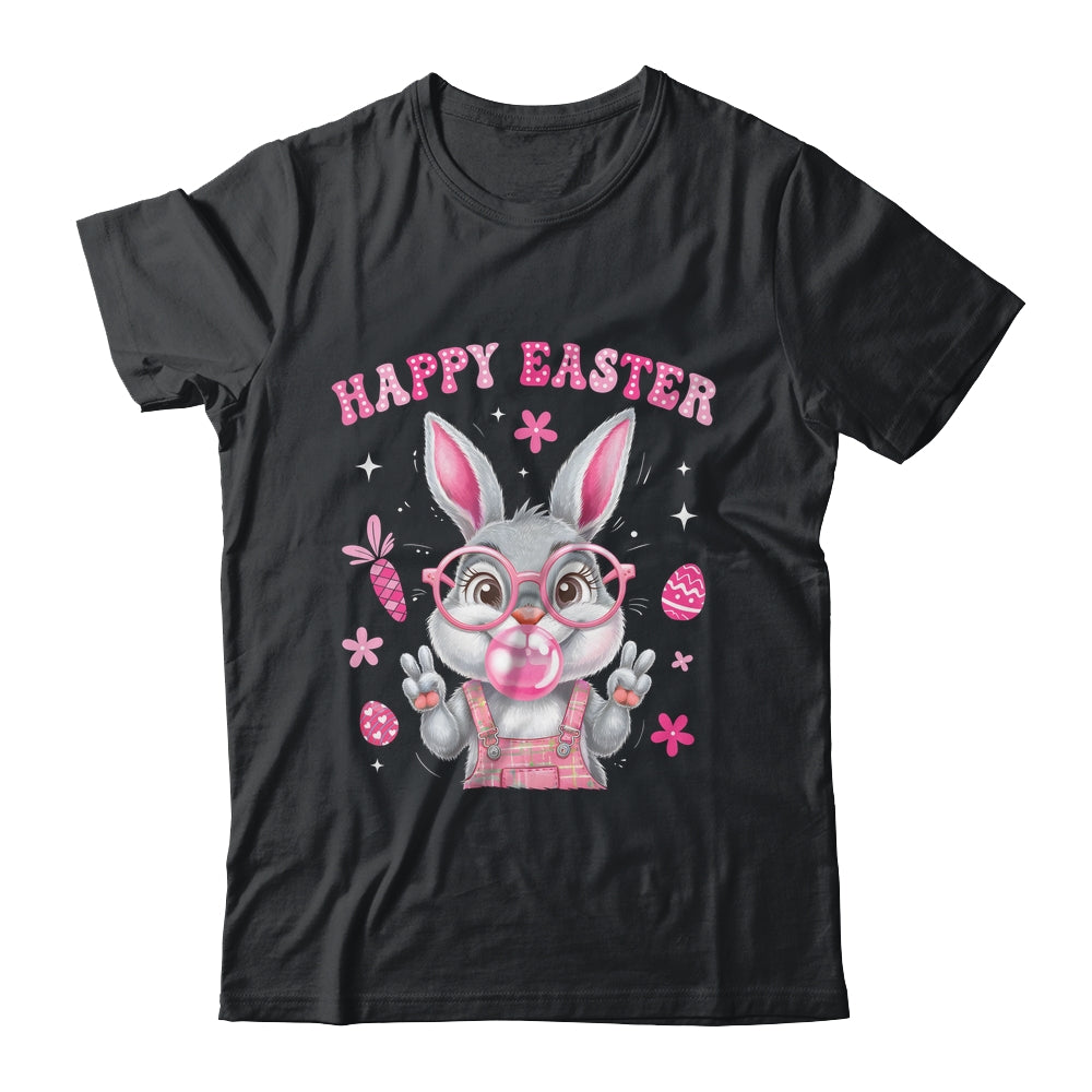Happy Easter Rabbit Face Bunny Funny Easter Day Women Girls Shirt & Tank Top | teecentury