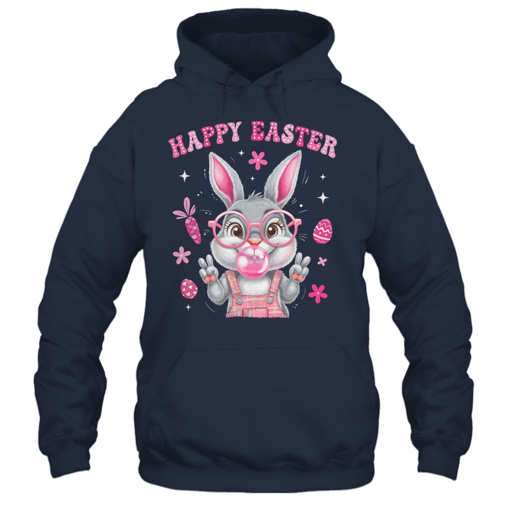 Happy Easter Rabbit Face Bunny Funny Easter Day Women Girls Shirt & Tank Top | teecentury