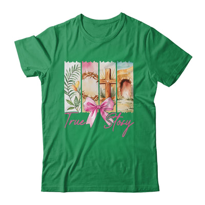 Happy Easter True Story He Is Risen Christian Coquette Bow Shirt & Sweatshirt | teecentury