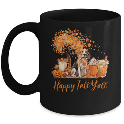 Happy Fall Y'all Beagle Autumn Pumpkin Spice Latte Mug | teecentury
