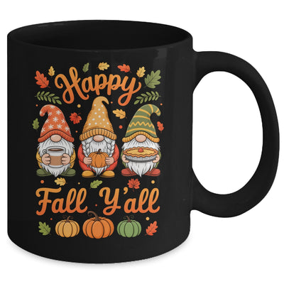 Happy Fall Y'all Gnome Pumpkin Autumn Thanksgiving Men Women Mug | teecentury