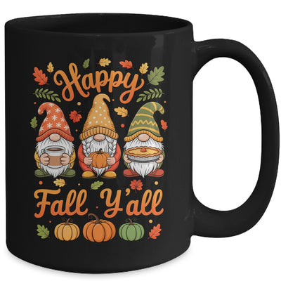 Happy Fall Y'all Gnome Pumpkin Autumn Thanksgiving Men Women Mug | teecentury