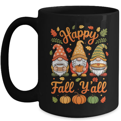 Happy Fall Y'all Gnome Pumpkin Autumn Thanksgiving Men Women Mug | teecentury