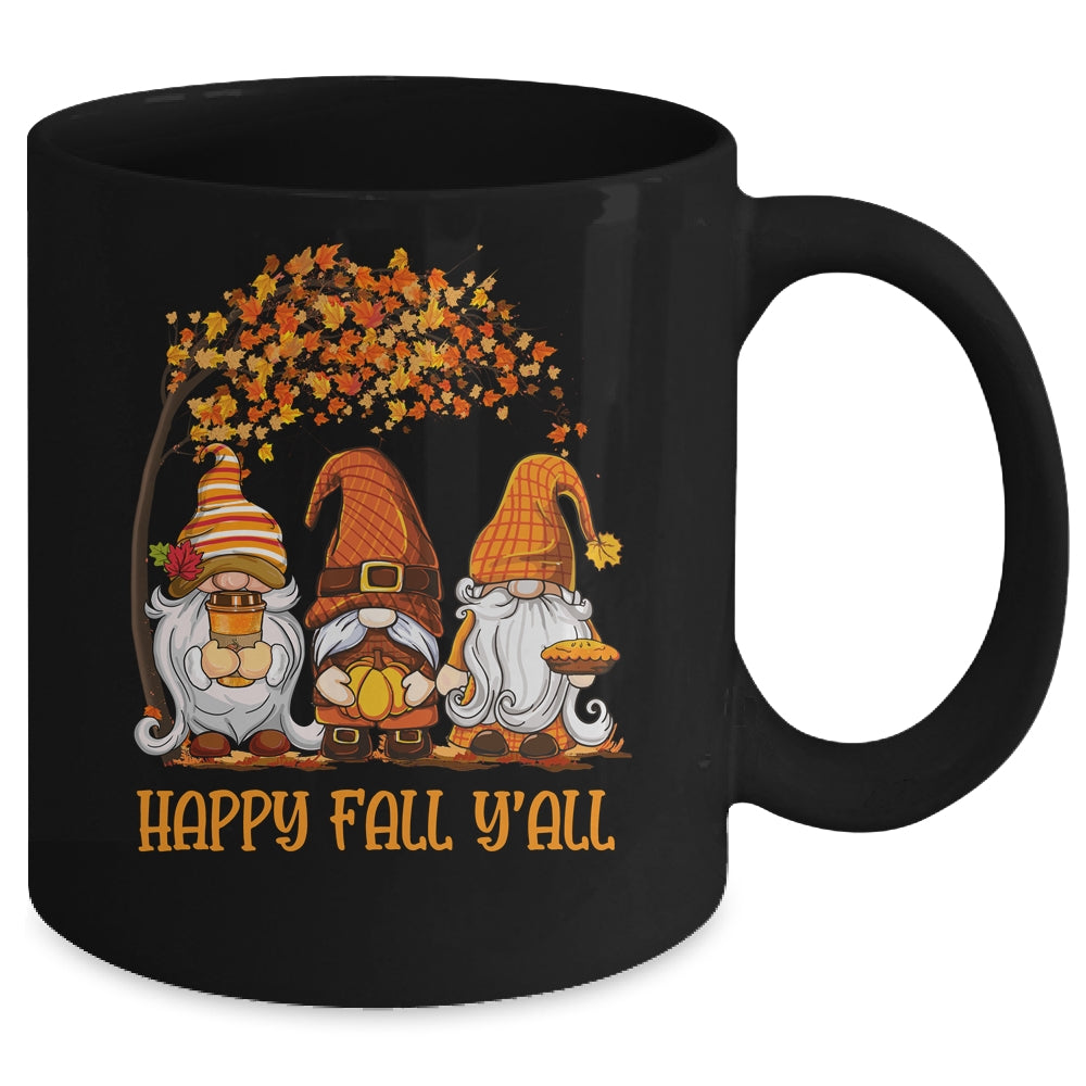 Happy Fall Y'all Gnomes Pumpkin Spice Season Gnome Autumn Mug | teecentury