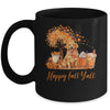 Happy Fall Y'all Golden Retriever Autumn Pumpkin Spice Latte Mug | teecentury