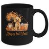 Happy Fall Y'all Poodle Autumn Pumpkin Spice Latte Mug | teecentury