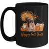 Happy Fall Y'all Pug Autumn Pumpkin Spice Latte Mug | teecentury