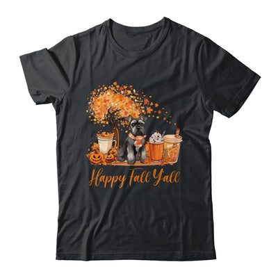 Happy Fall Y'all Schnauzer Autumn Pumpkin Spice Latte Shirt & Hoodie | teecentury