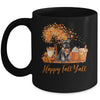 Happy Fall Y'all Schnauzer Autumn Pumpkin Spice Latte Mug | teecentury
