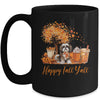 Happy Fall Y'all Shih Tzu Autumn Pumpkin Spice Latte Mug | teecentury