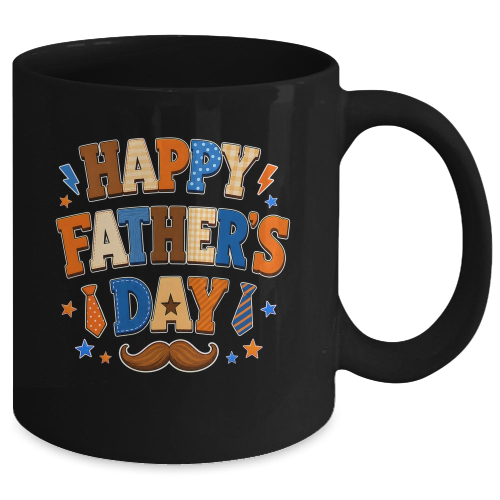 Happy Father Day Colorful Costume Dad Lover Family Kids Mug | teecentury