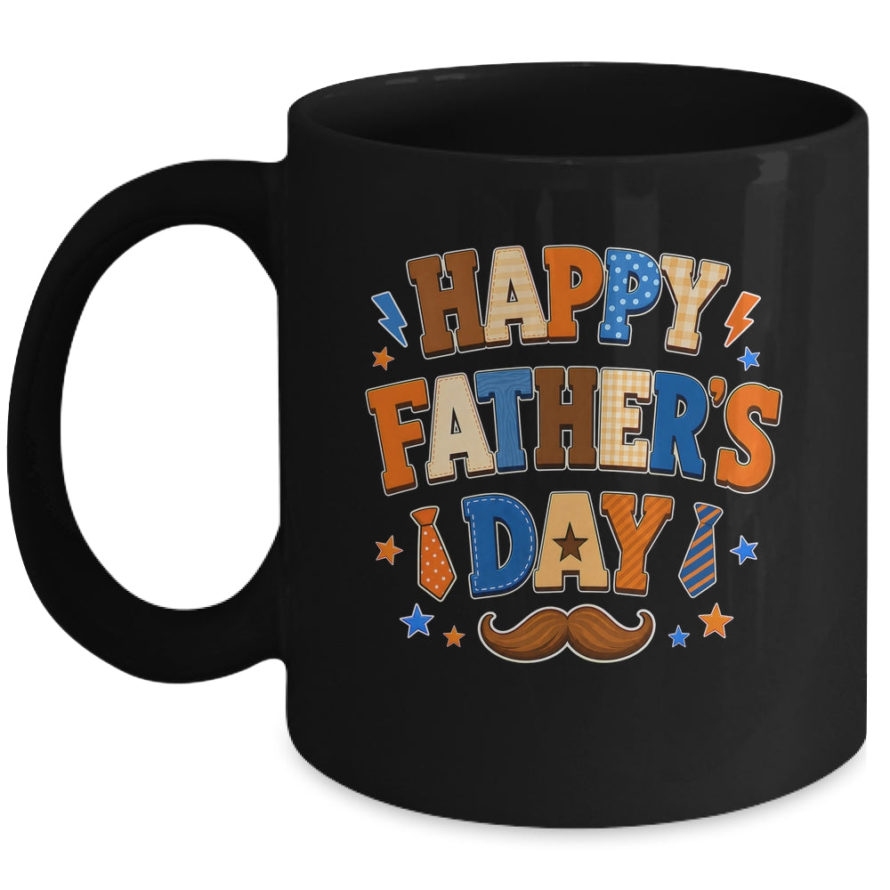 Happy Father Day Colorful Costume Dad Lover Family Kids Mug | teecentury