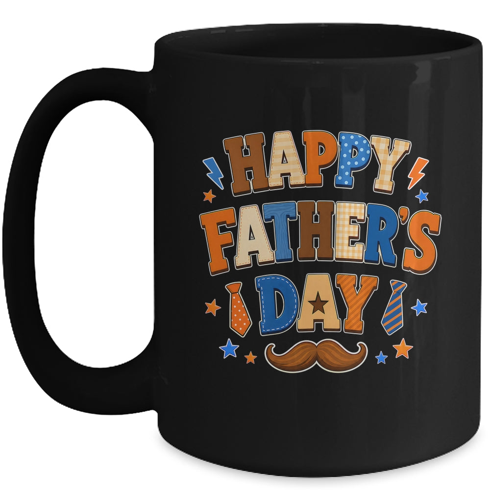 Happy Father Day Colorful Costume Dad Lover Family Kids Mug | teecentury