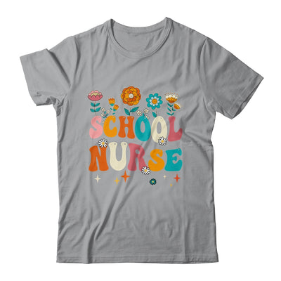 Happy First Day Of School Nurse Groovy Retro Back To School Shirt & Hoodie | teecentury