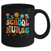 Happy First Day Of School Nurse Groovy Retro Back To School Mug | teecentury