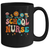 Happy First Day Of School Nurse Groovy Retro Back To School Mug | teecentury