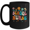 Happy First Day Of School Nurse Groovy Retro Back To School Mug | teecentury