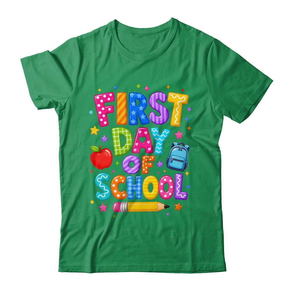Happy First Day Of School Preppy Back To School Teacher Shirt & Hoodie | teecentury