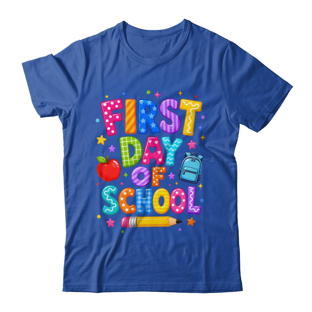 Happy First Day Of School Preppy Back To School Teacher Shirt & Hoodie | teecentury