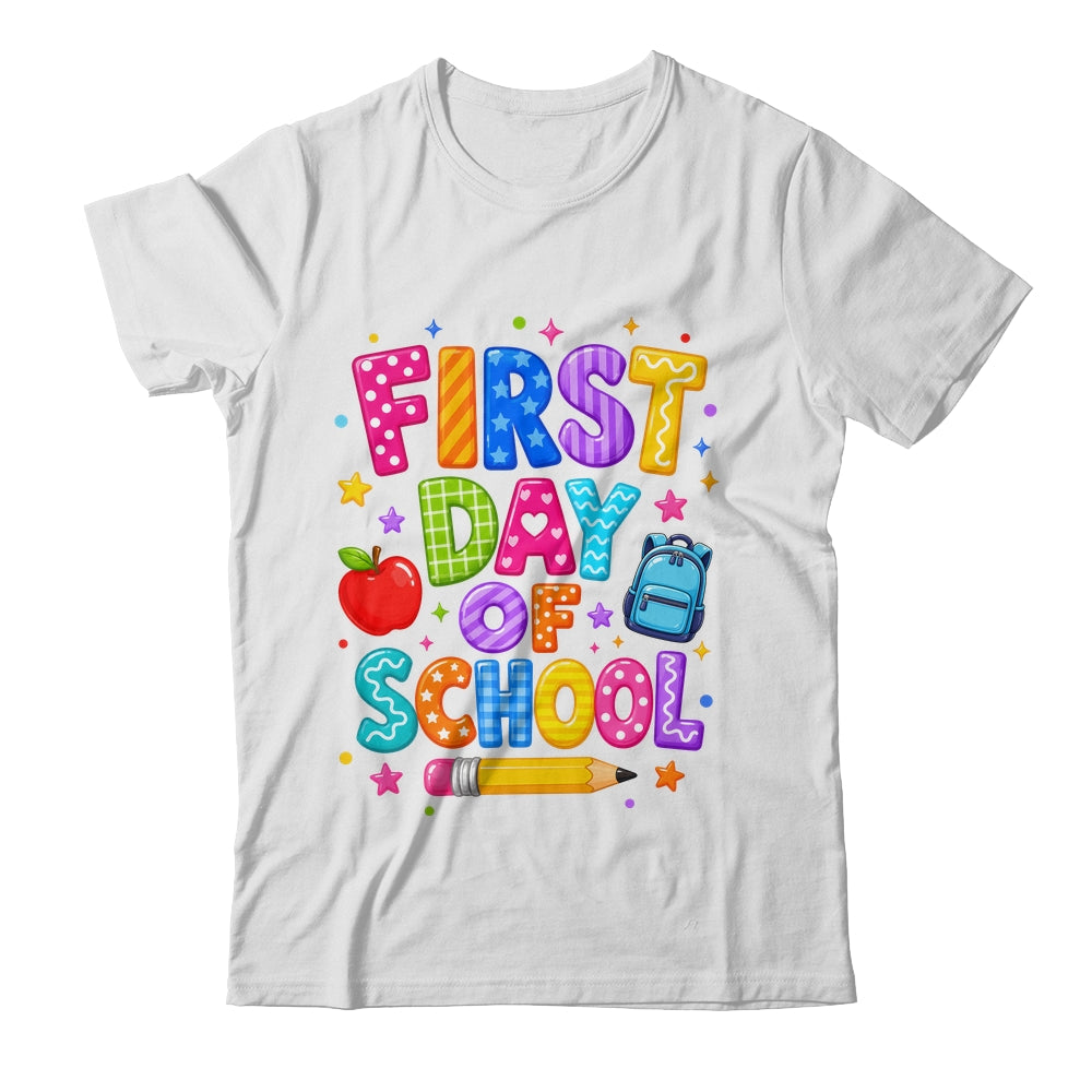 Happy First Day Of School Preppy Back To School Teacher Shirt & Hoodie | teecentury